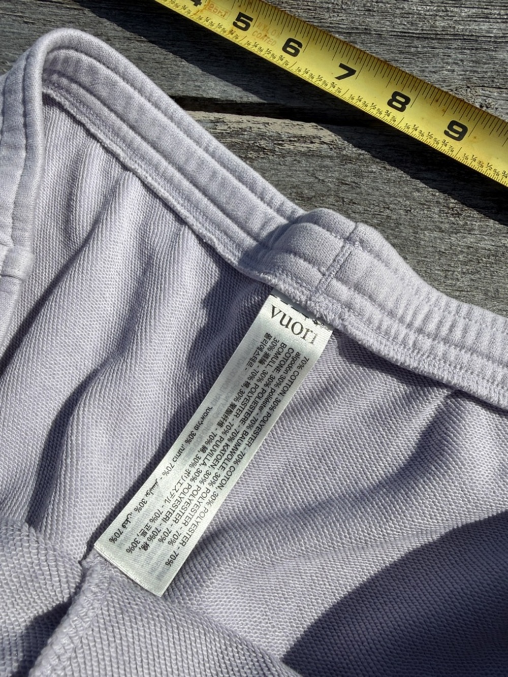 VUORI Sedona Straight Leg Sweatpant Lavender Ice XL NWT Women's Cozy Lounge Pant - Picture 4 of 5